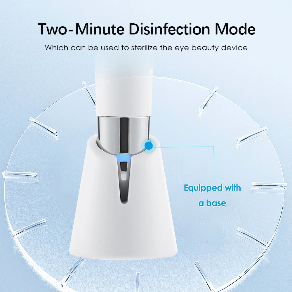 Hot Compress Eye Beauty Device Microcurrent Eye Massager Remove Eye Bags Dark Circles Red Blue Light Eye Lifting Massager