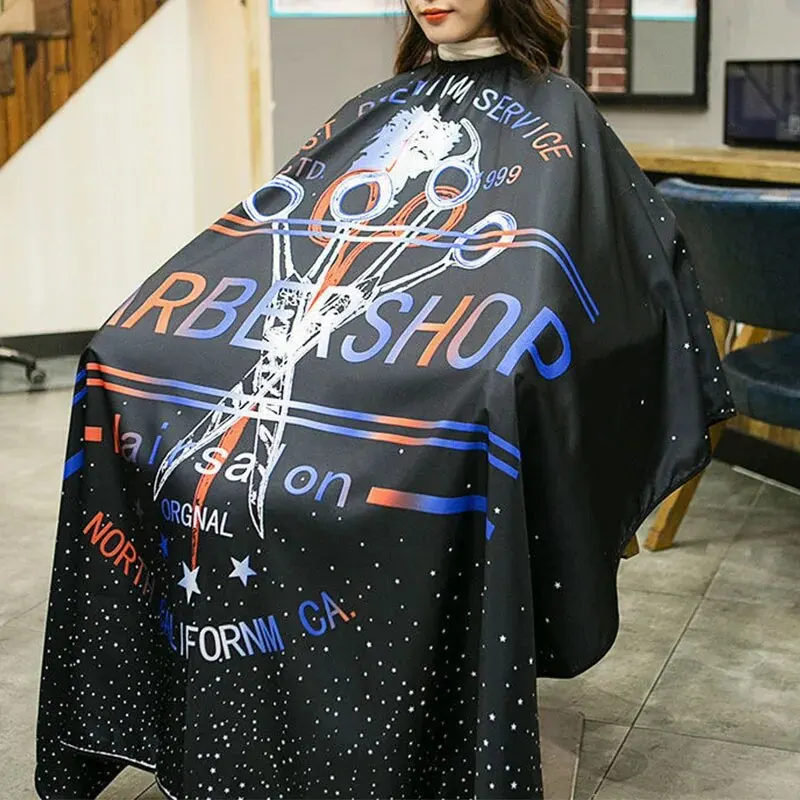 【Hot sales】1pcs Barber Cape Waterproof Hairdressing Cape Haircut Gown Cloth For Hair Styling