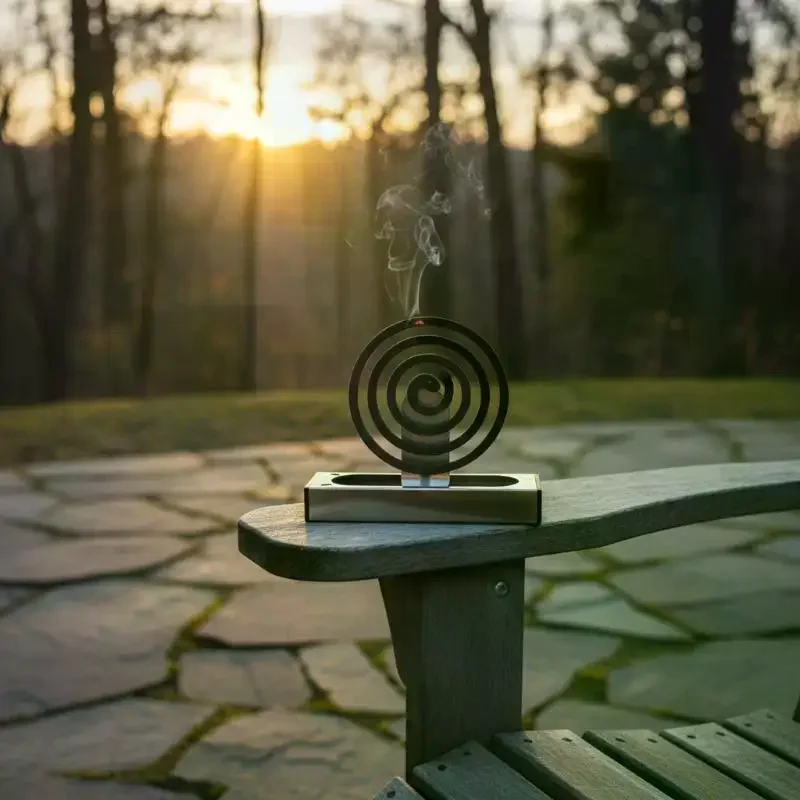 Stainless Steel Mosquito Coil Holder Multi-Use With Ash Catcher Mosquito Repellent Coil Stand Fireproof Mosquito Coil Rack