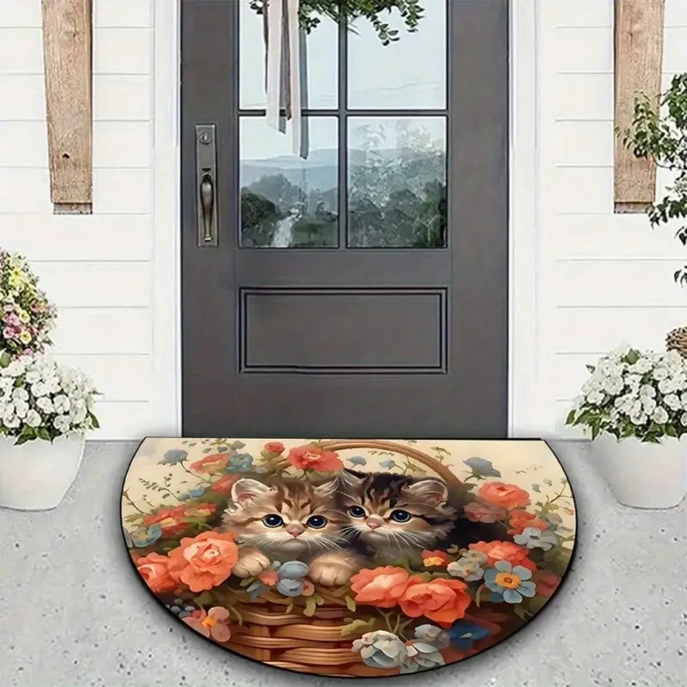 

Creative Cartoon Animal Bathroom Mat Anti Slip Soft Cat Absorbent Mat Decoration Dog Door Mat Floor Protection