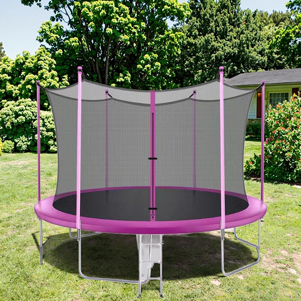 

Hot Selling Outdoor Fitness Trampoline for Boys and Girls Big Steel Trampoline with Soft Safety Net