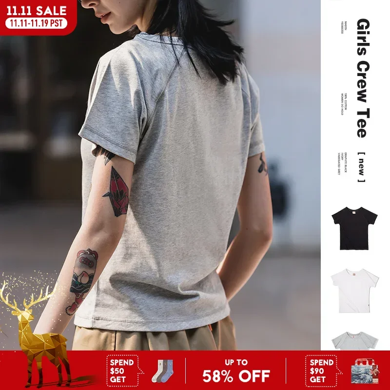 

Футболка женская Базовая из 100% хлопка, с коротким рукавом и круглым вырезом