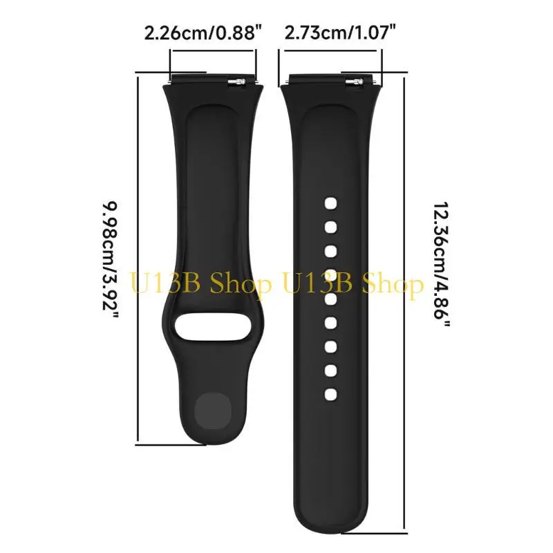 U13B Redmi Watch3 Lite Active Women 남자 소녀 소프트 실리콘 팔찌 교체 스트랩