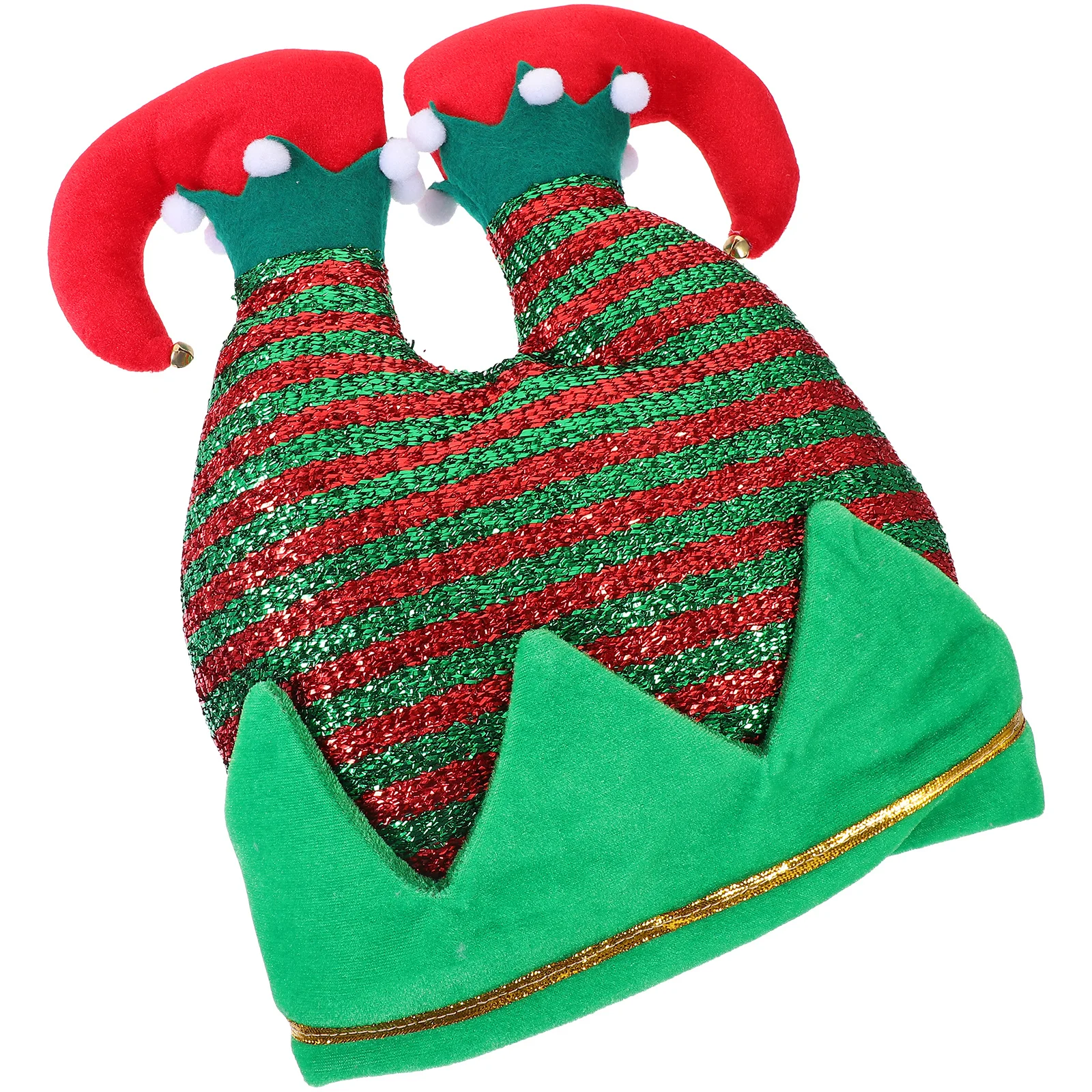 

1pc Christmas Santa Claus Hat For Adults Xmas Party Costume Prop Warm Comfortable Pants Hat Creative Fun Photography Accessory