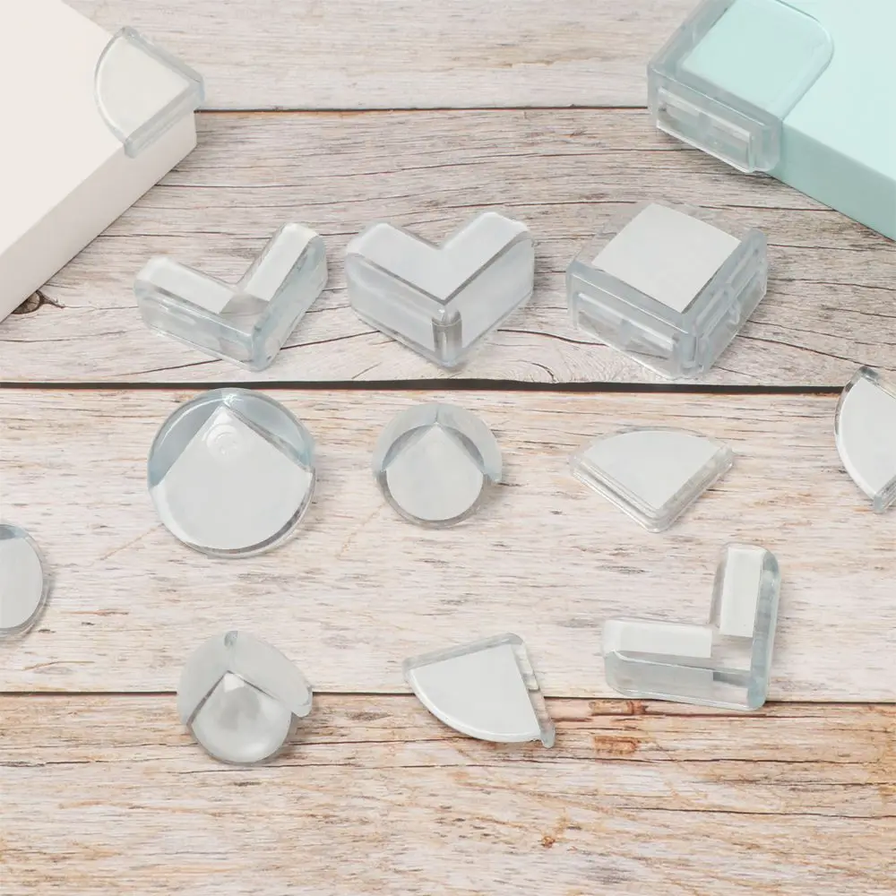 4Pcs Children Safety Silicon  Security Corner Guards Edge Protection Table Corner Protector Anticollision Strip