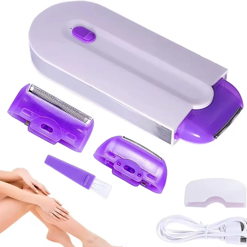 Electric USB Rechargeable Women Epilator Portable Hair Removal Tool Rotary Shaver Body Face Leg Bikini Lip Depilator