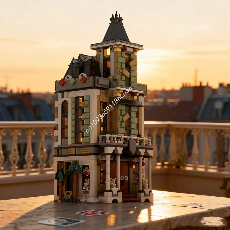 

1252pcs MOC Haunted Mansion Alternate Build Model Building Blocks Festival Gifts Construction Assemble Idea Education Toys