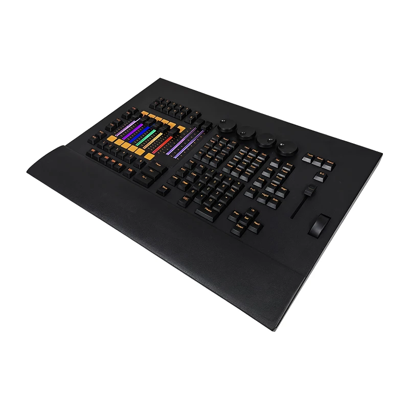 Stage light Console with RGB backlit electric Fader, professional equipment for Club DJ and ix