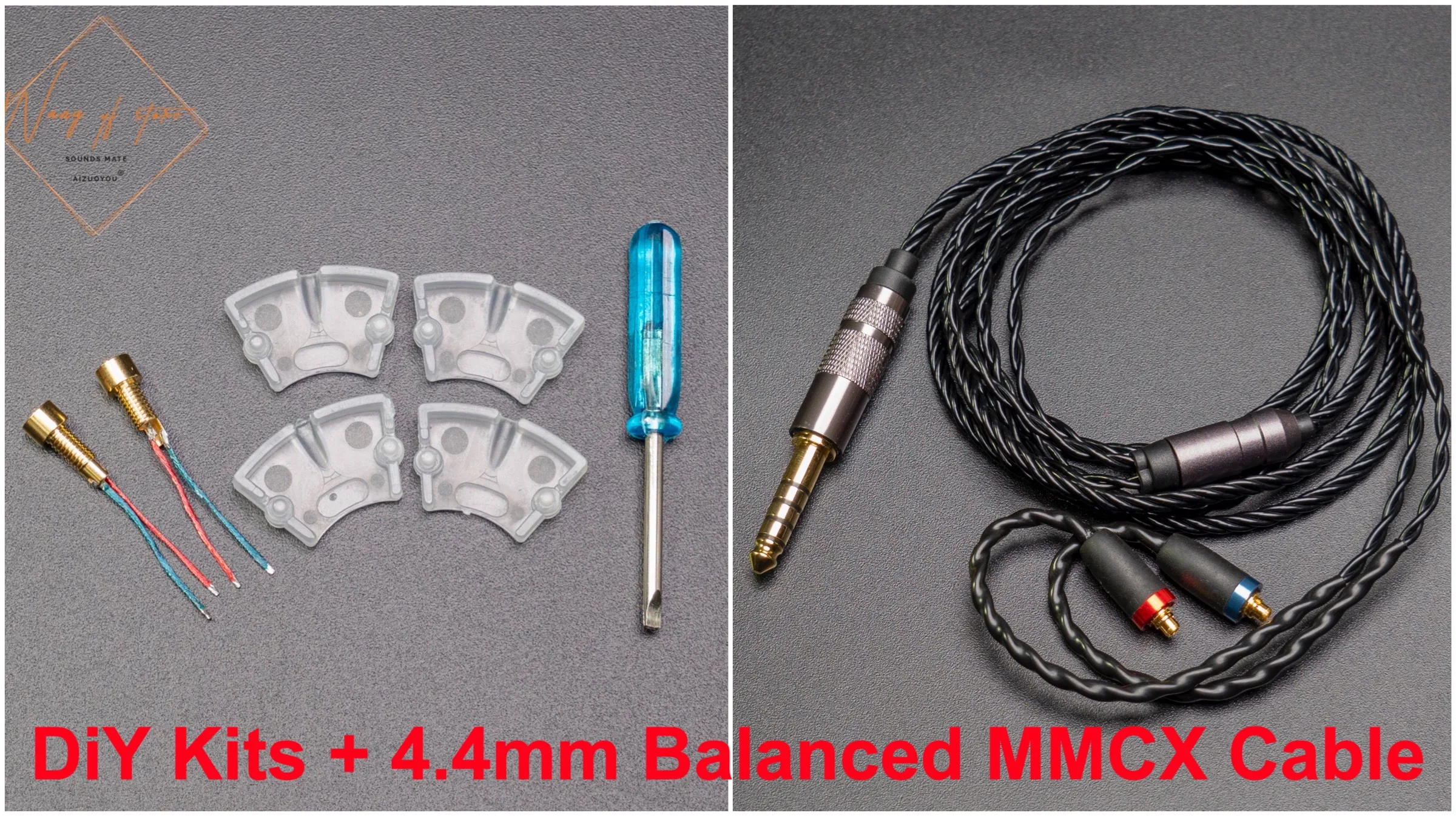 修理された DIY MMCX カバーバランスケーブル Koss Porta Pro Portapro