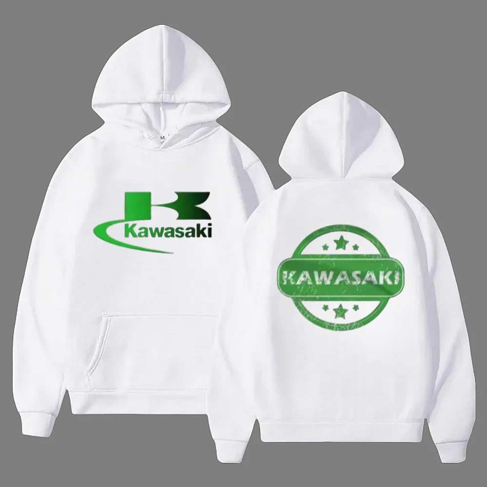 

KAWASAKI Motorcycle Hoodie Men's and Women's Printed Wool Sweater 2025 Autumn/Winter Casual Sports Top Hoodie