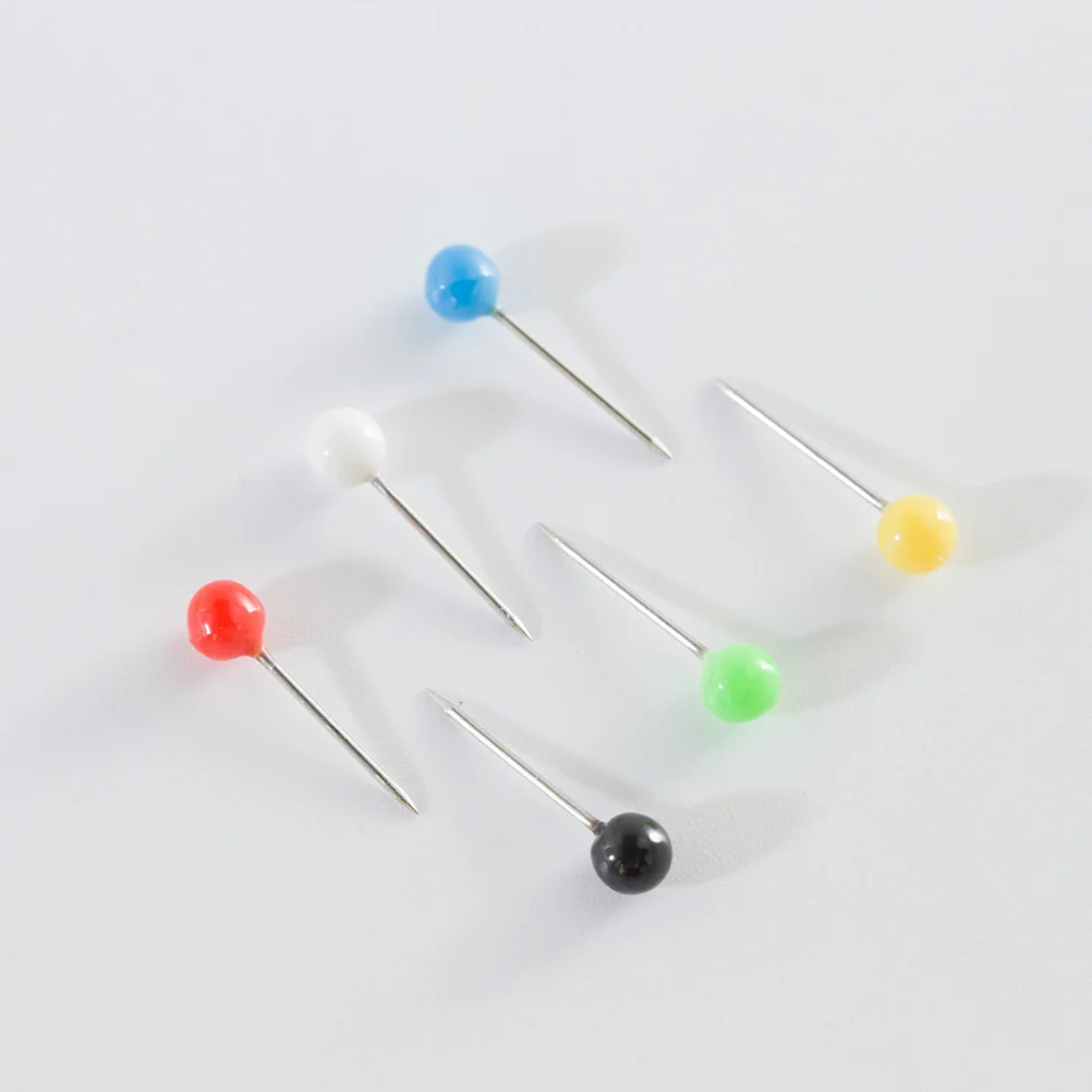 500pcs Multi-color Push Round Head Map Tacks for Maps Calendar Whiteboard Fabric Making (Ten Color) round push pin