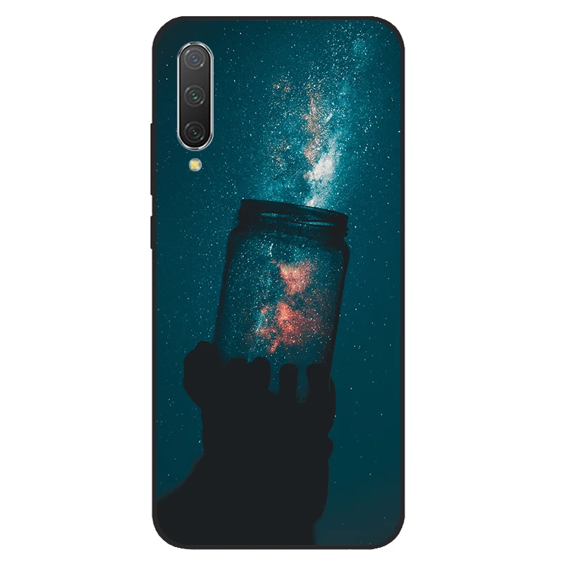 Case For Xiaomi Mi 9 Lite Case soft Silicone Printed Cover For Xiaomi Mi 9 Lite black Phone Case Cover bumper For Xiaomi Mi cc9