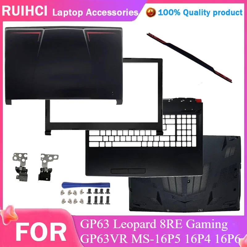 

Epc Parts For MSI GP63 Leopard 8RE Gaming GP63VR MS-16P5 16P4 16P6 Metal Back Cover/Bezel/Palmrest/Bottom Case Hinges Repair