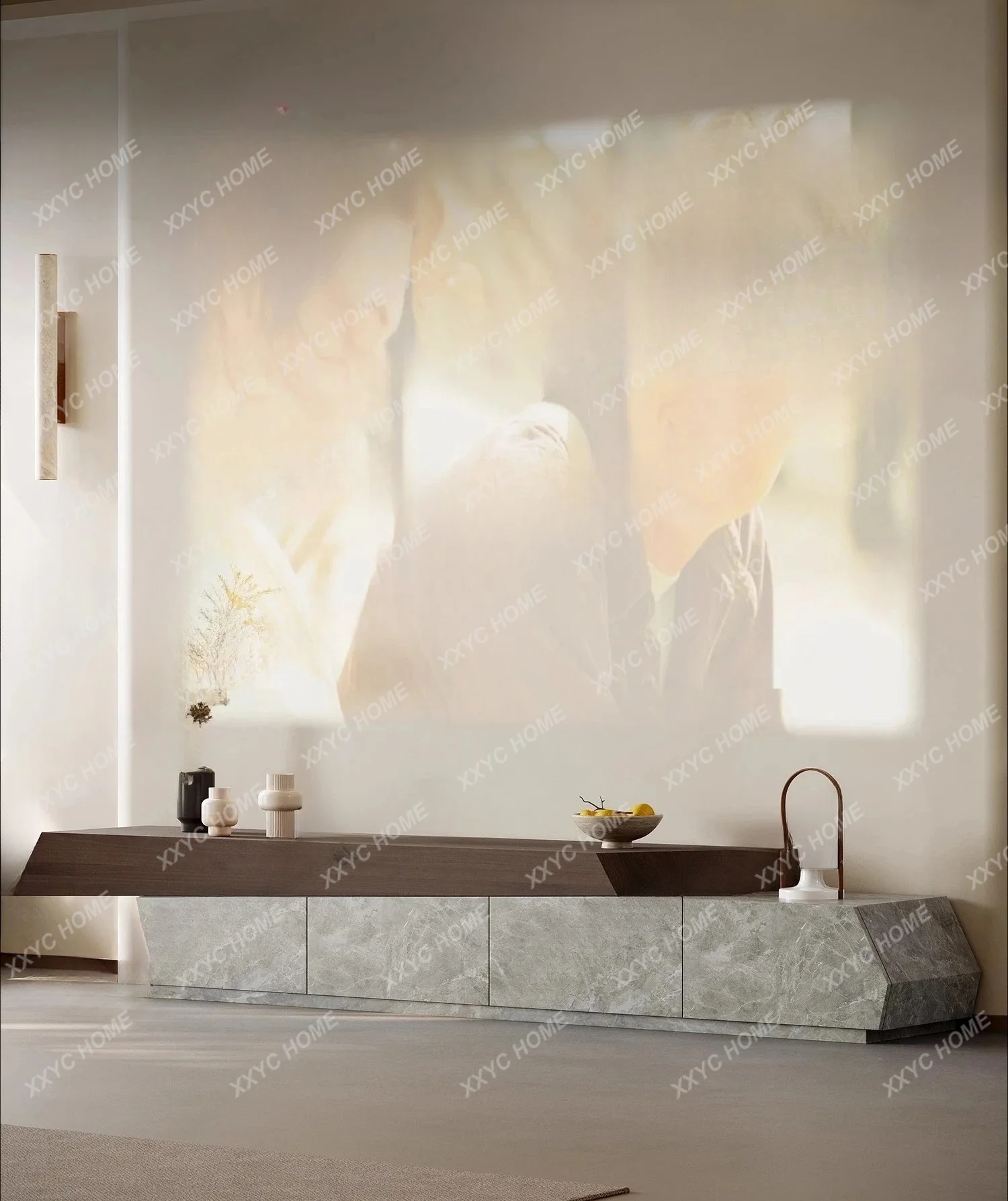 

new TV cabinet living room home light luxury high-end floor TV cabinet