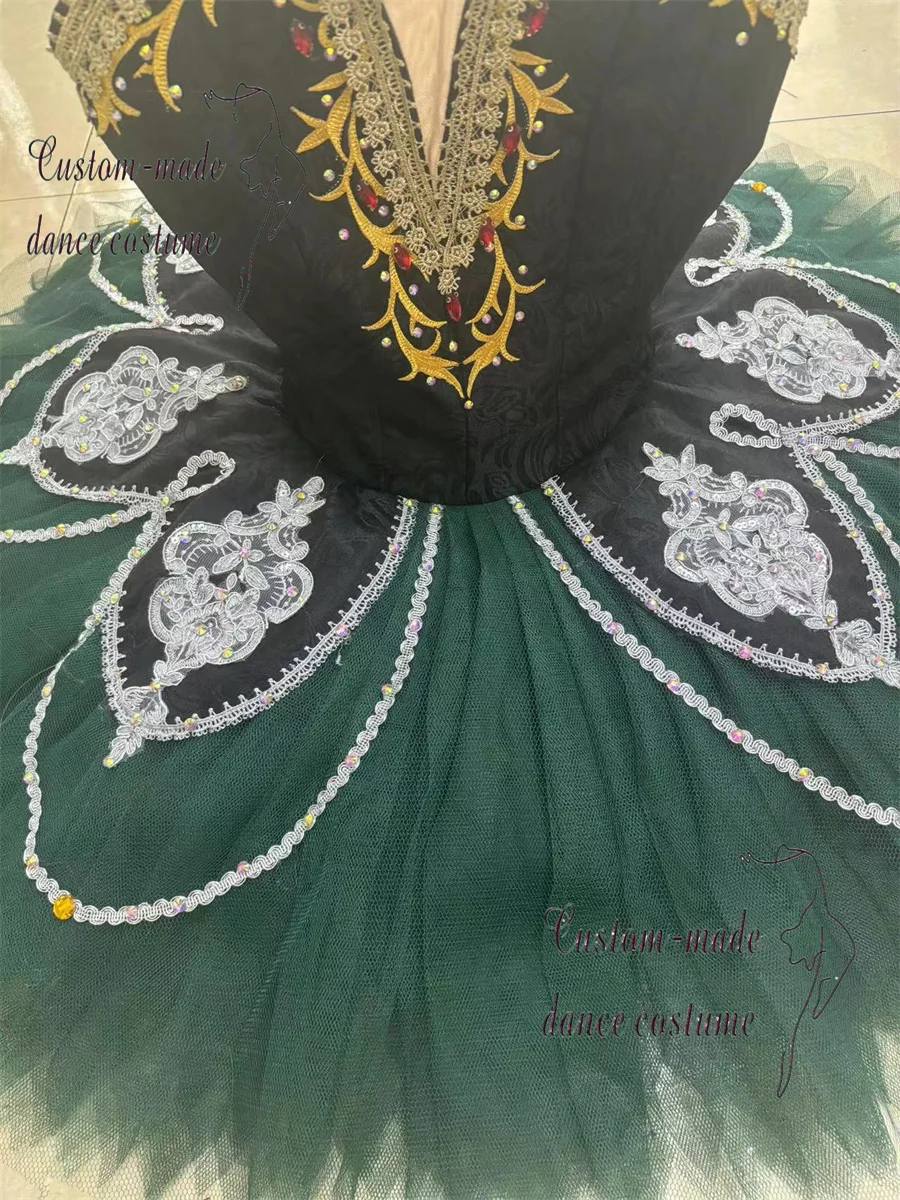 Jupe tutu de performance de Ballet vert Esmeralda Variations Pakita, personnalisée pour enfants et adultes, nouvelle collection 2024