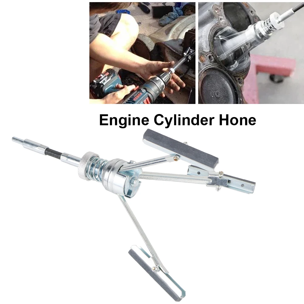 Three-jaw Cylinder Sander Adjustable Car Engine Brake Cylinder Bore Hone Tool Inner Diameter Grinder Steel