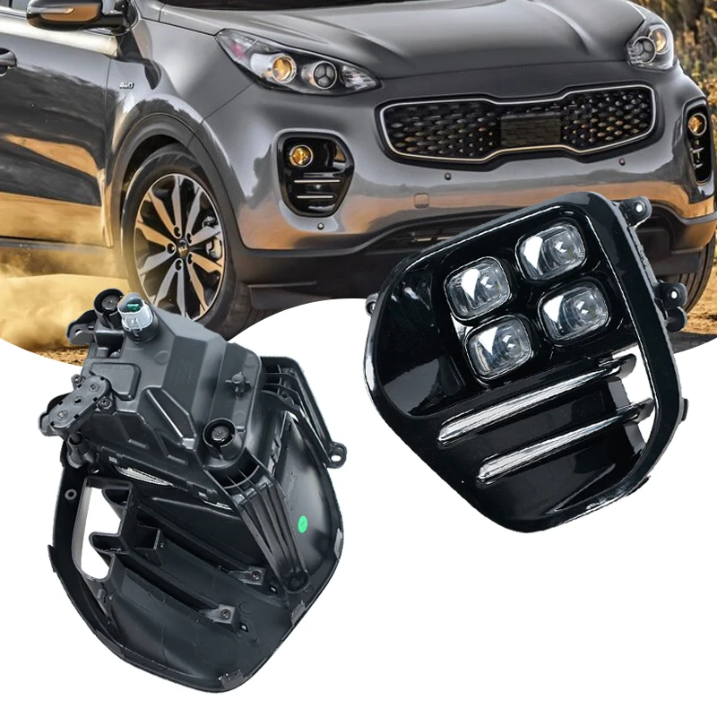 

Для Kia Sportage KX5 2016 2017 2018, светодиодные дневные ходовые огни, фары дальнего света, сигнальные огни, противотуманные фары, сигнальные огни в сборе