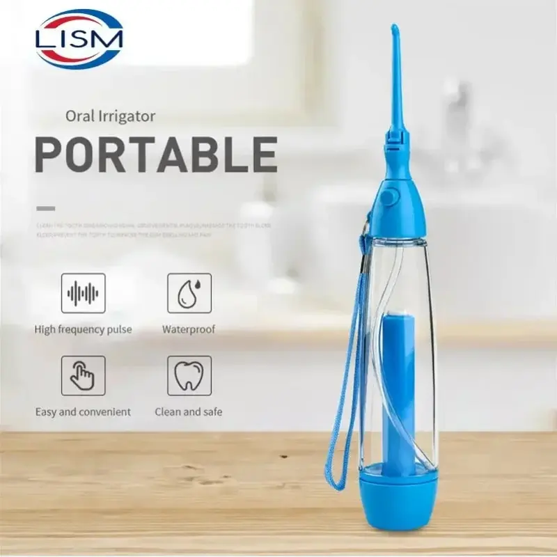 Oral Irrigator Teeth Cleaner Water Jet Tooth Health Water Non-electric Household Portable Oral Irrigator Flossing LV160 New