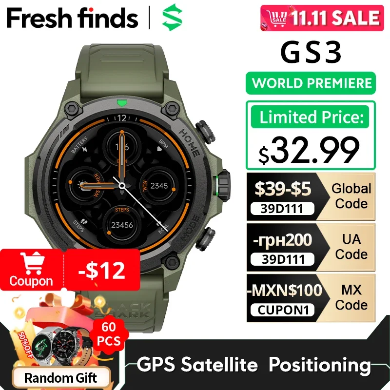 [World Premiere]Blackshark GS3 Smart Watch Global Version 1.43