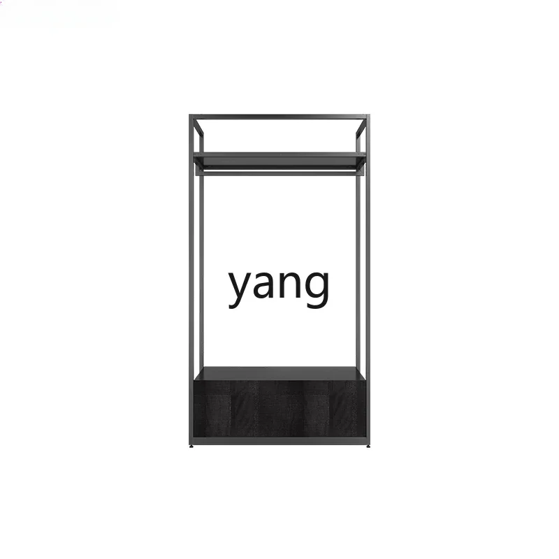 

Yjq clothing store display rack hanger display pants rack thickened steel with laminate against the wall high cabinet