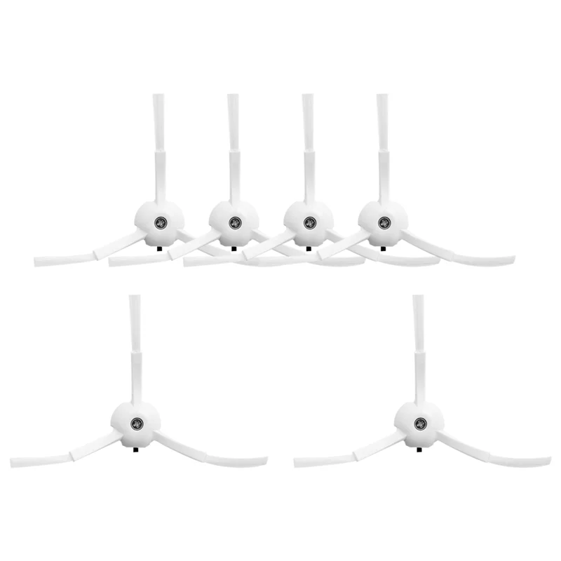 ABLU-6Pcs Side Brush Replacement For Xiaomi Roborock S6 S6 Pure S5 S5 Max S4 E4 E20 E25 E35 C10 S50 S51 Robot Vacuum Parts