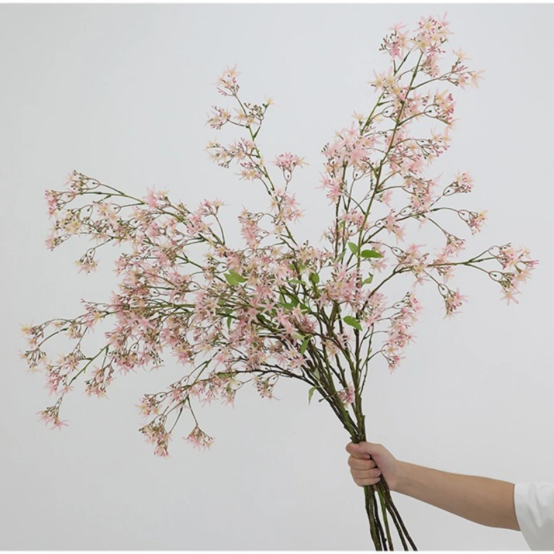 4 Stück Künstliche 120cm Lange Kirschblütenzweige aus Seide für Heimdekoration, Künstlicher Sakura-Baum für Party-, Garten- und Hochzeitsdekoration – Detail 2