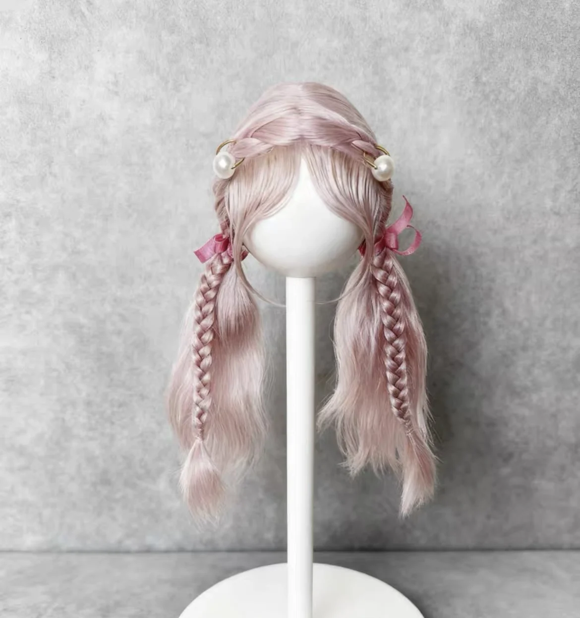 Haar voor pop ob11 pop pruik 14 cm, speelgoed pop accessoires, schoonheid 1/8 BJD pop haar gratis verzending