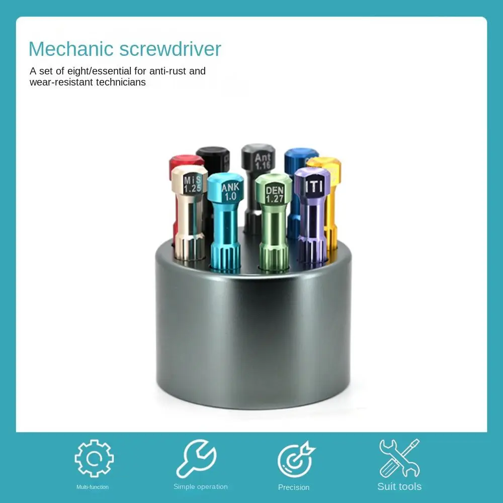 Durable 6.2cm Technician Screwdriver Multiple Color DIY Micro Screwdriver Implant Stainless Steel Tool Kit Dental Laboratory