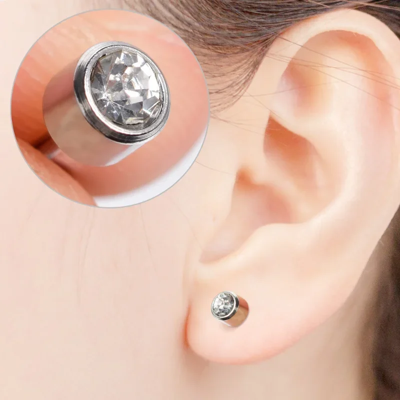 1PC disposable sterile ear gun, ear piercer, stainless steel stud earrings, self-piercing earrings, titanium steel ear piercer