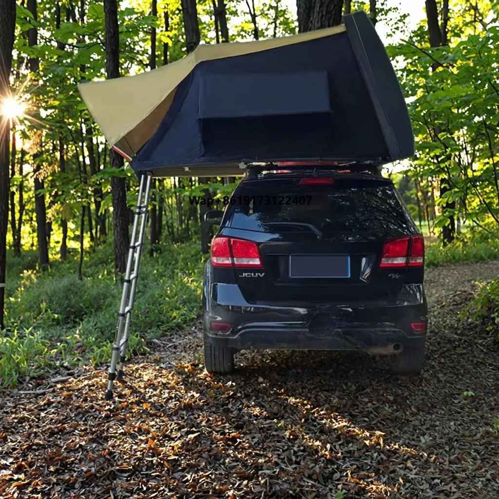 

l Large Space ABS Car Rooftop Tent High Quality Four Seasons Foldout Roof Top Canvas 4 Person Wholesale