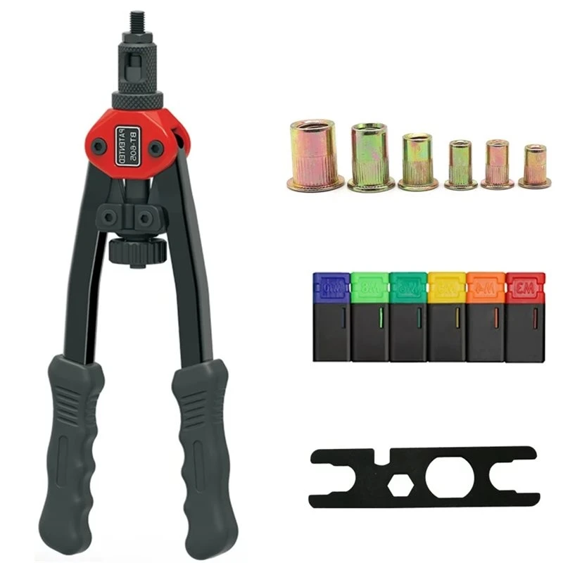 B17C Rivet Nut Tool Set Double Handle Household Riveting Equipment For Automotive Maintenance And Construction Engineering