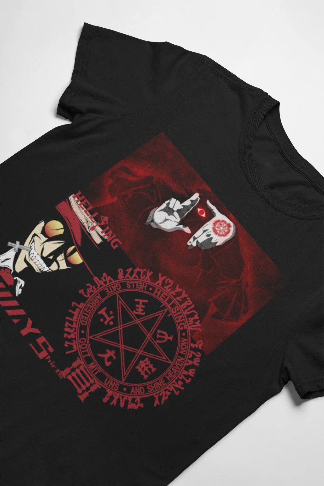 Hellsing Alucard Face Hell Sing Anime Unisex Tshirt T-Shirt Tee ALL SIZES