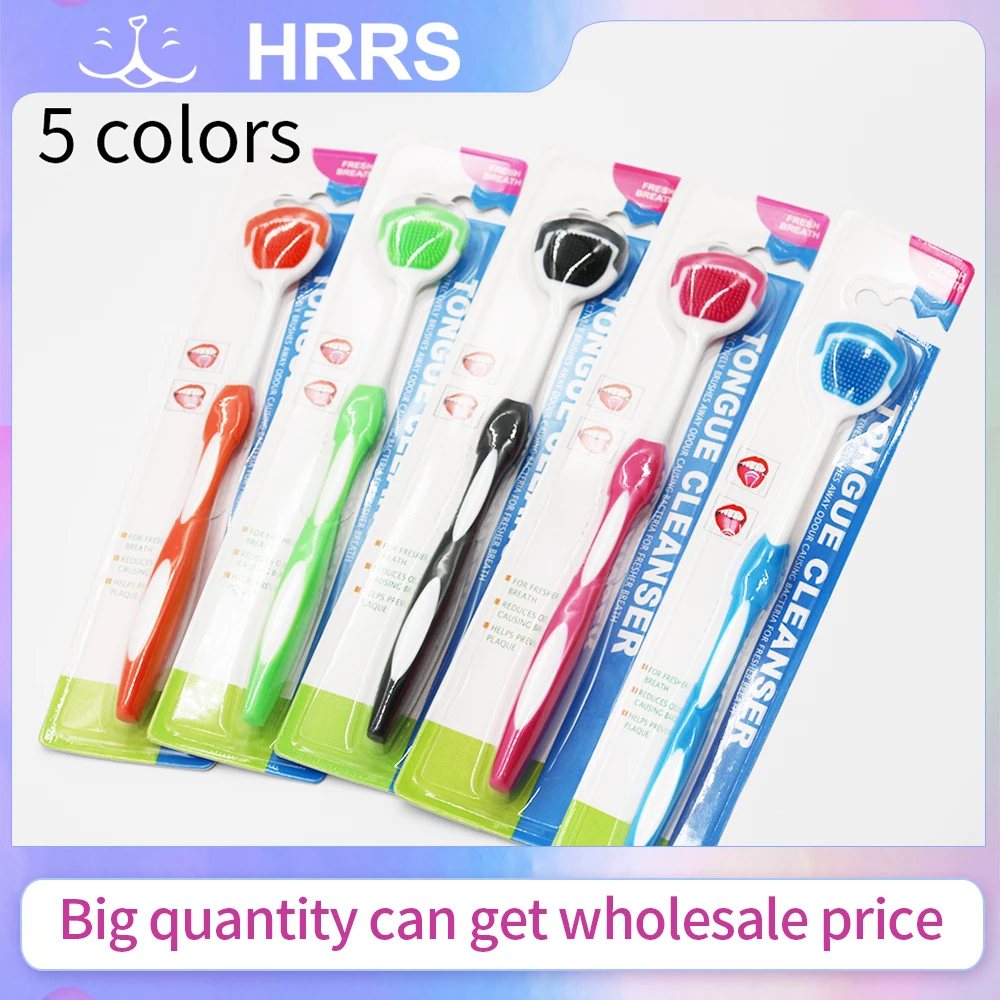 5 قطعة مكشطة اللسان السيليكون فرشاة تنظيف الفم تنظيف اللسان فرش تنظيف الفم