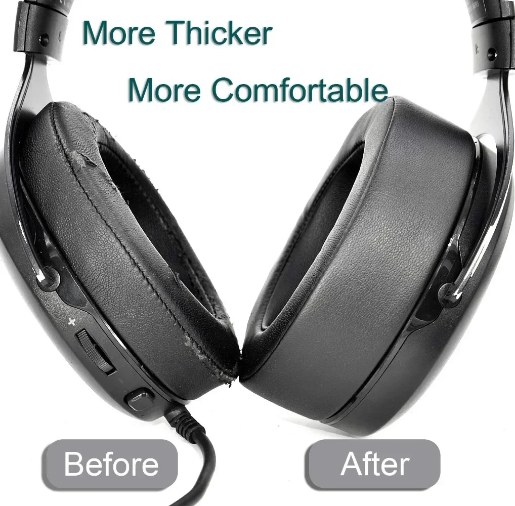 교체용 이어패드 헤드밴드 쿠션, 커세어 HS50, HS60, HS70 프로 헤드폰 헤드셋용, 컵 커버 수리 부품