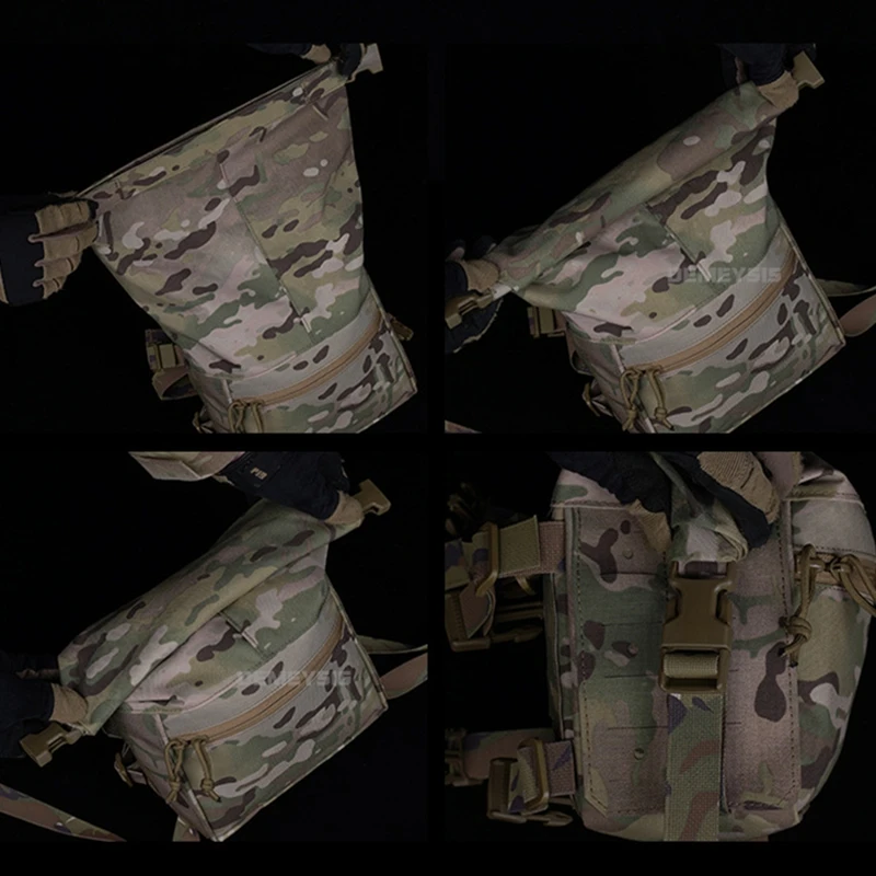 Bolsa táctica MOLLE modular expandible para airsoft y caza - imagen 2