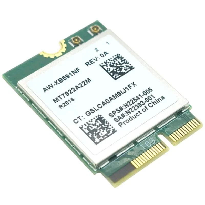 XB591NF MT7922 Тройная полоса 2.4G 6G Беспроводная сетевая карта 2400 Мбит / с Wi -Fi 6E Technology M.2 Designing