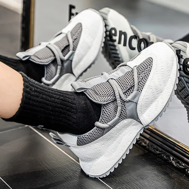 

LiveDay мужские массивные кроссовки дизайнерская нижняя доска модная удобная повседневная обувь дышащая обувь, увеличивающая рост