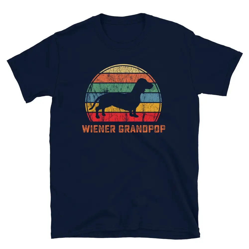 Wiener Dog Grandpop T Shirt Dachshund Grandpa Weiner Grandfather Doxie Pet Owner Lover