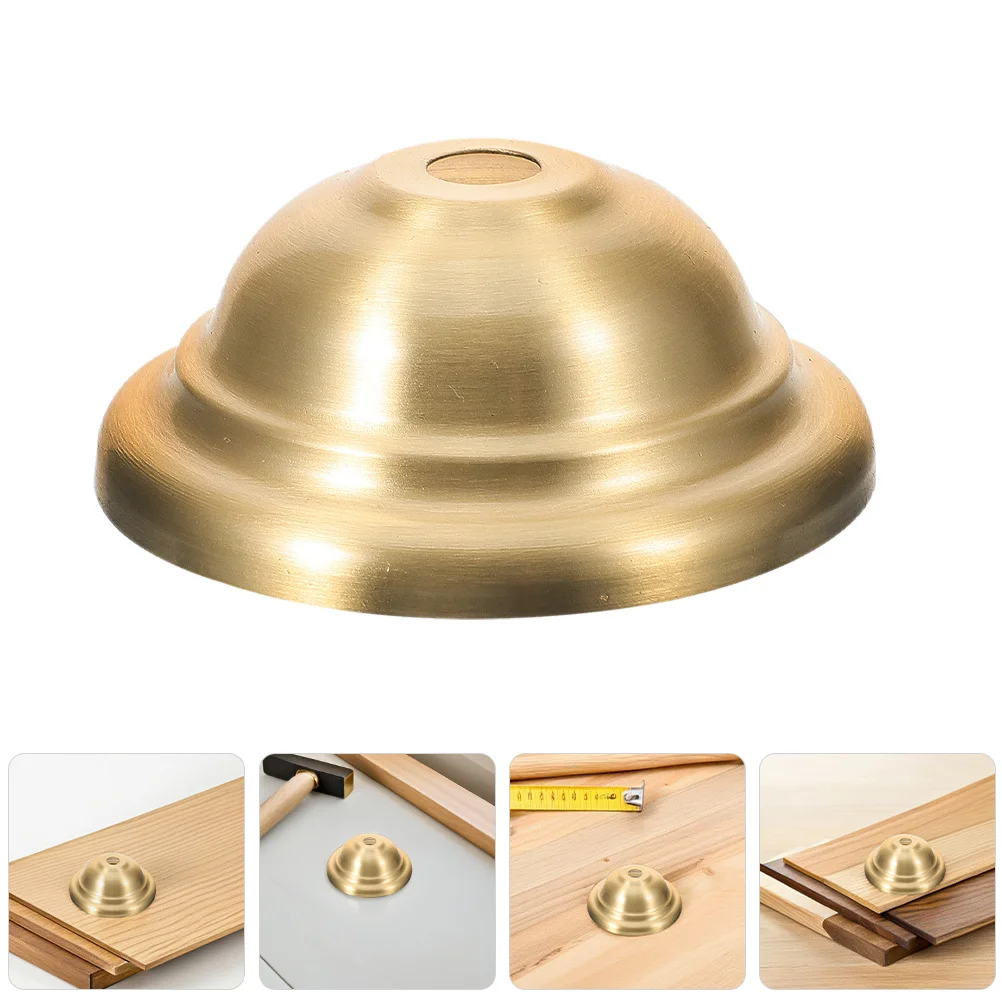 

2Pcs Pure Brass Chandelier Lighting Plate Lamp Base Large Ceiling Canopy Lamp Cup British Hat Style Decorative Cover for Pendant