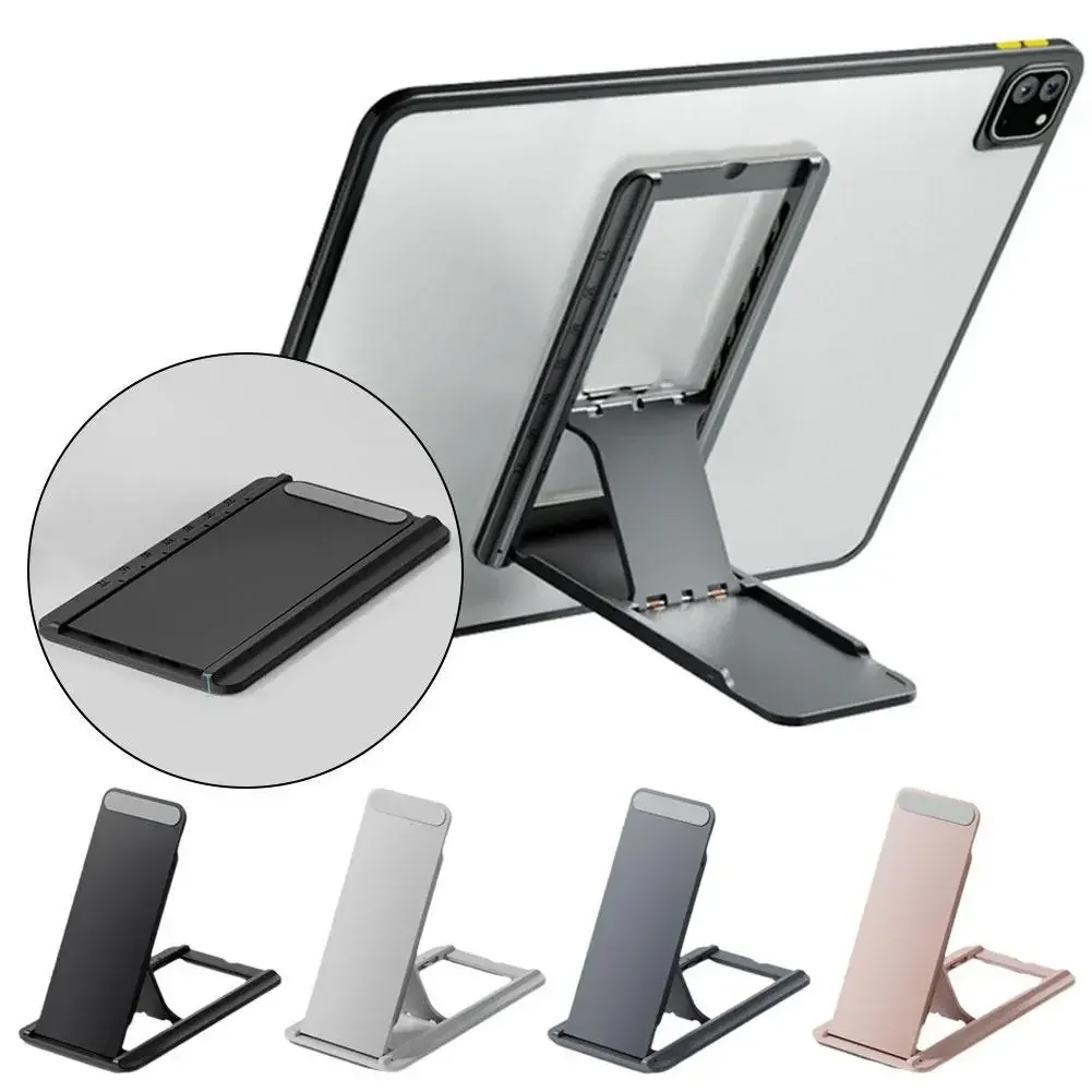 

Portable Tablet Stand With Foldable Storage Angle And Adjustable Adhesive Style Creative Desktop Computer Stand