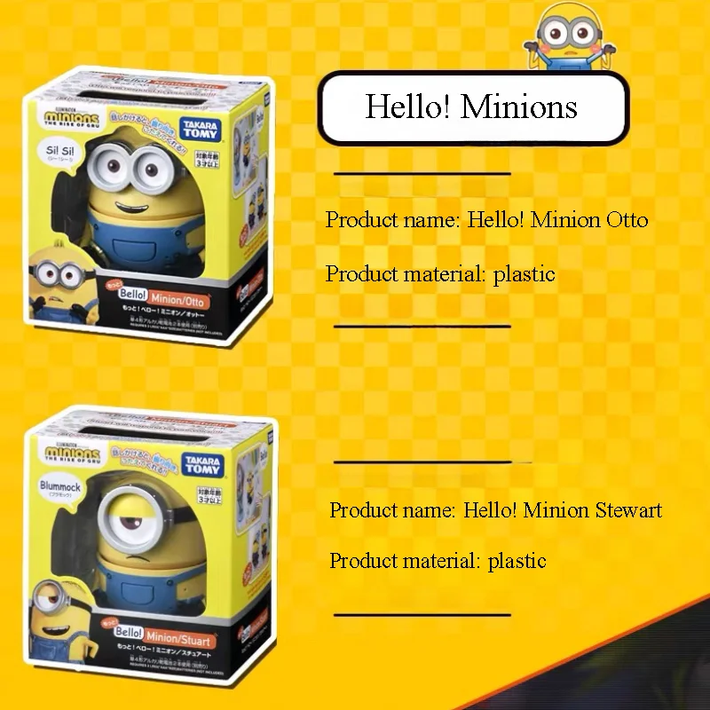 Ornements périphériques du modèle Kanto Stuart de la série Minion, chantant du beurre mignon, jouets pour garçons et filles, cadeau d'anniversaire pour enfants, 12cm