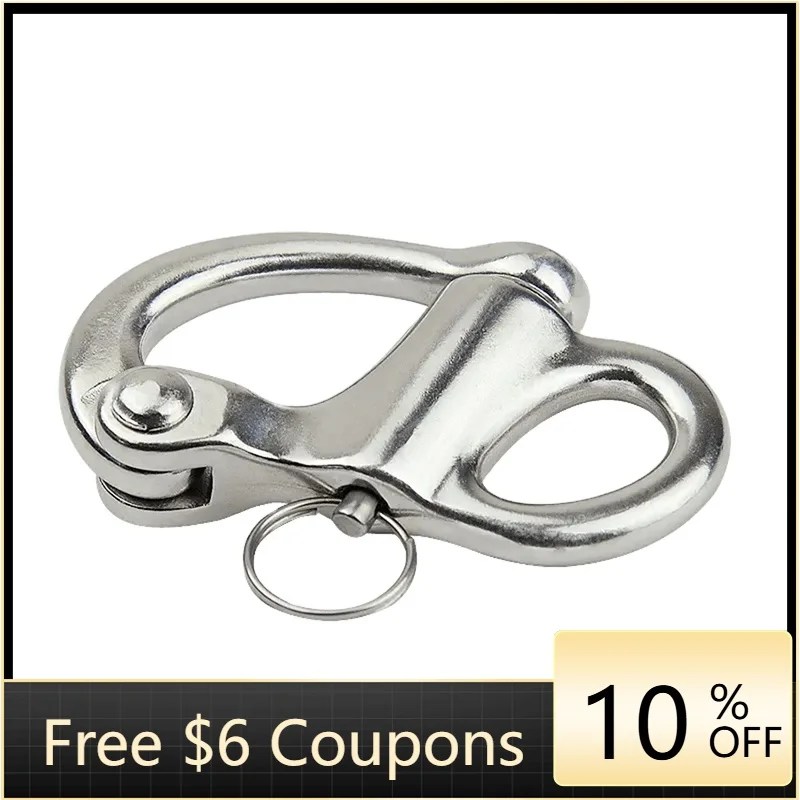 

BBWSTHLM Snap Shackle Quick Release Boat Anchor Chain Climb Black Quick Release Swivel Snap Shackle