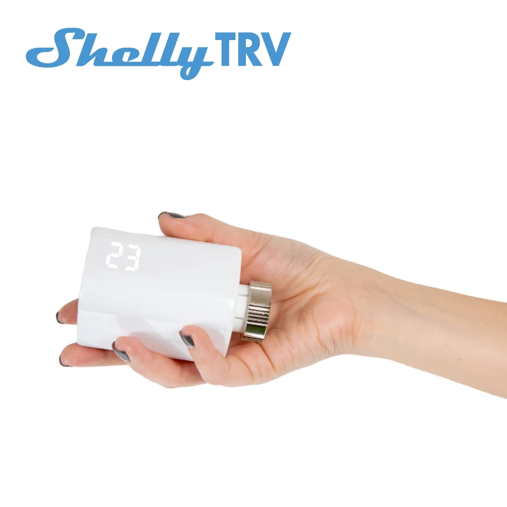 Shelly Mobile Phone APP Control Programmable Thermostatic Radiator Valve  Smart TRV  for Heating System