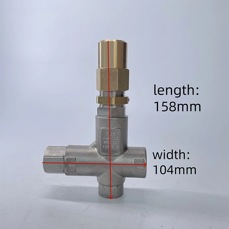 500-600bar 80L/min Pressure Washer Adjustable high pressure washer parts regulator bypass pressure washer unloader valve VHP60