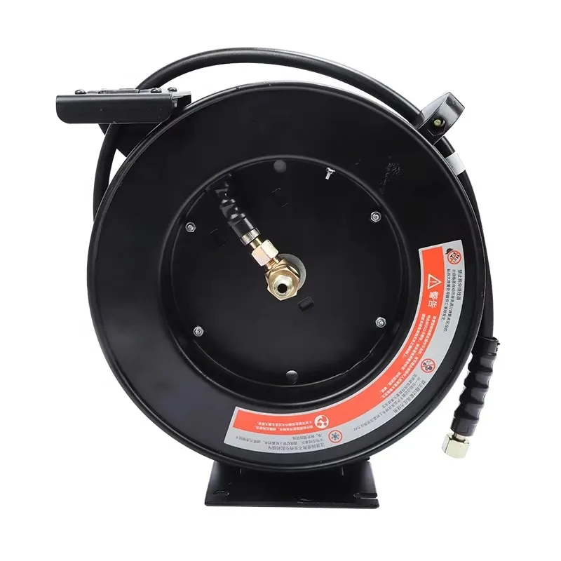 Auto Rewind Retractable Wall Mounted Hose Reel for High Pressure Pressure Washer Cleaning