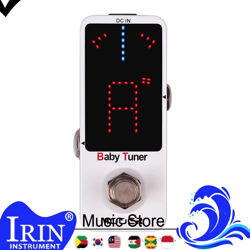 MOOER Baby Tuner Guitar Pedal Precision Guitar Bass Tuner for Electric Instruments Electro-Acoustic Instruments True Bypass