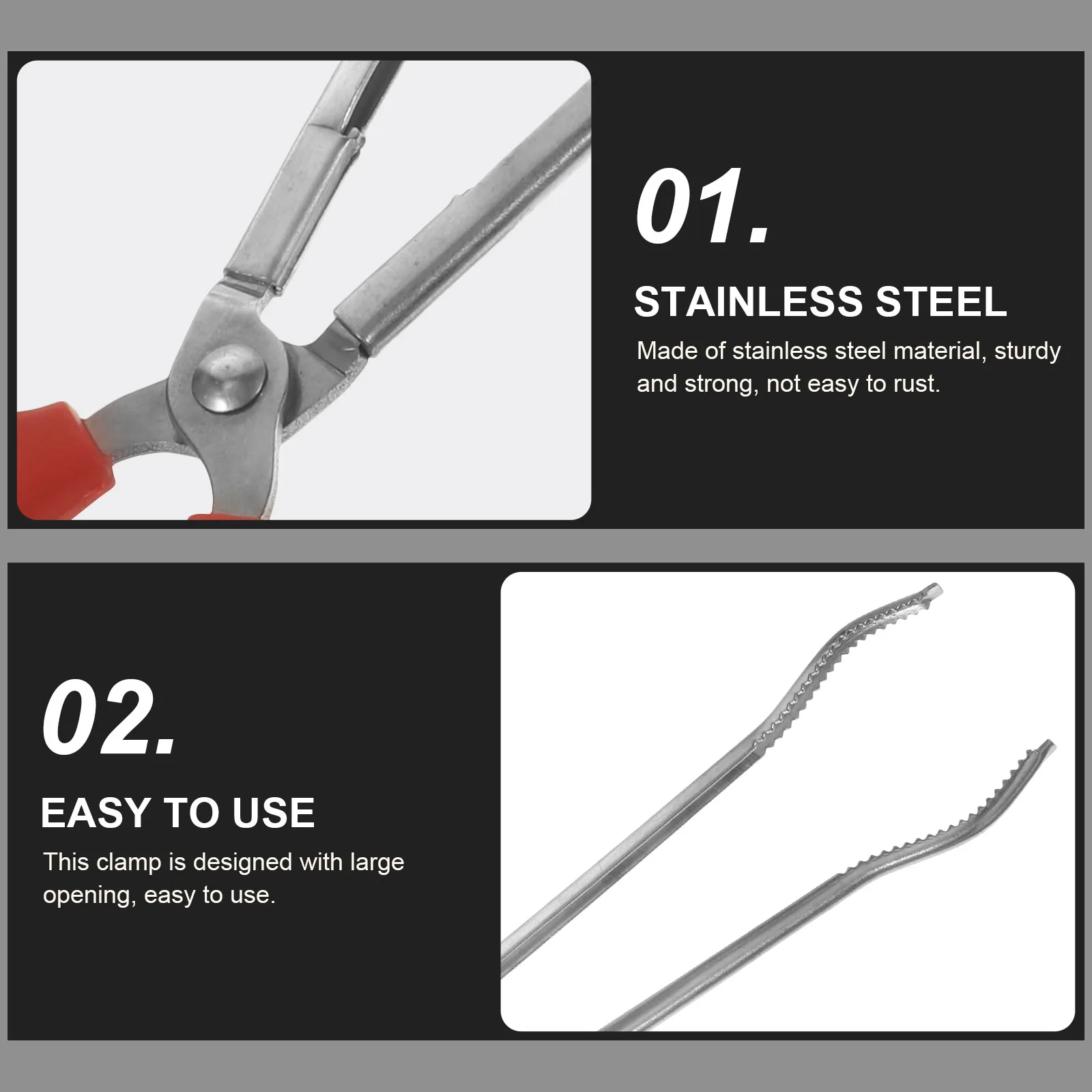 Heavy Duty Tongs Grabber Tool Garbage Picker Multipurpose Clamp Sanitary Trash Barbecue