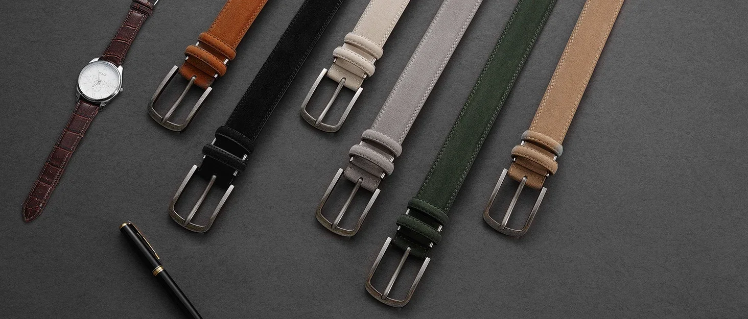 Herrengürtel aus hochwertigem PU-Leder, LANG, mit großer Dornschließe, Metall-Automatikschließe, Herren-Multistil-Gürtel, Herrenriemen – Detail 2