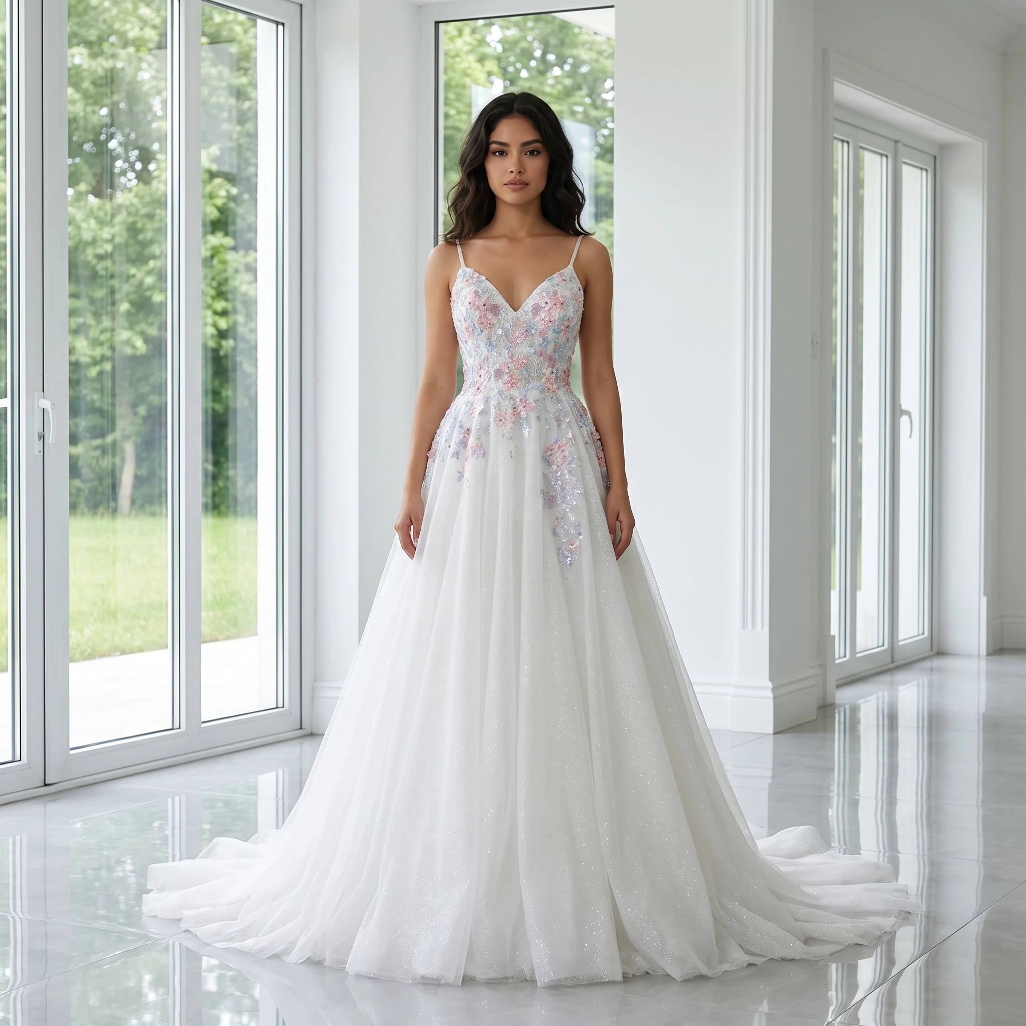Customzied Sexy Beach A-line High Front Split Boho Sleeveless Court Train Lace Bridal Gowns vestidos de novia boda