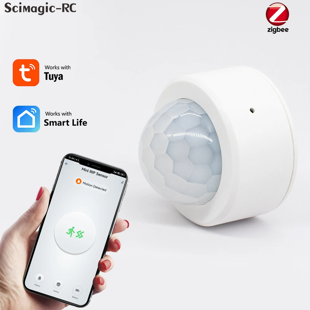 Scimagic Zigbee Human Motion Sensor Smart Home PIR Motion Sensor Detektor Sicherheit Smart Leben Funktioniert Mit Alexa Google Home Tuya